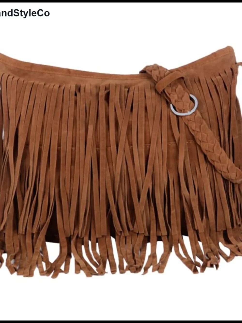 Fringe Purse for Women Tassel Crossbody Shoulder Bag Boho Messenger Suede-Like